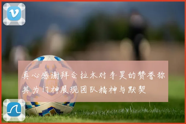 真心感谢拜合拉木对李昊的赞誉称其为门神展现团队精神与默契